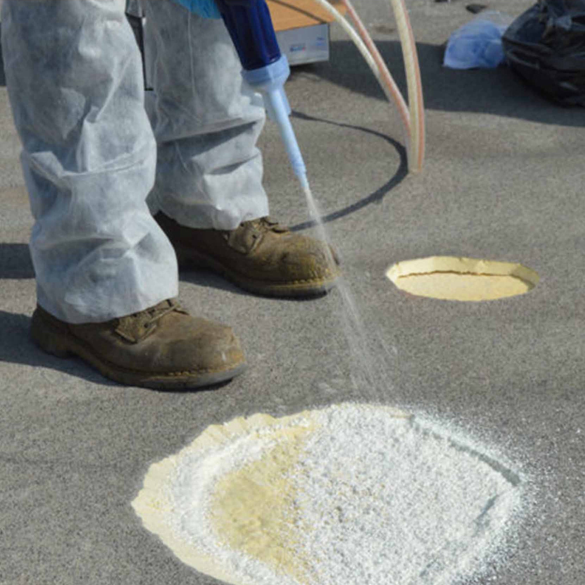 p12035 HandiFoam® High Density (Roof Patch) Spray Foam Kit roof application