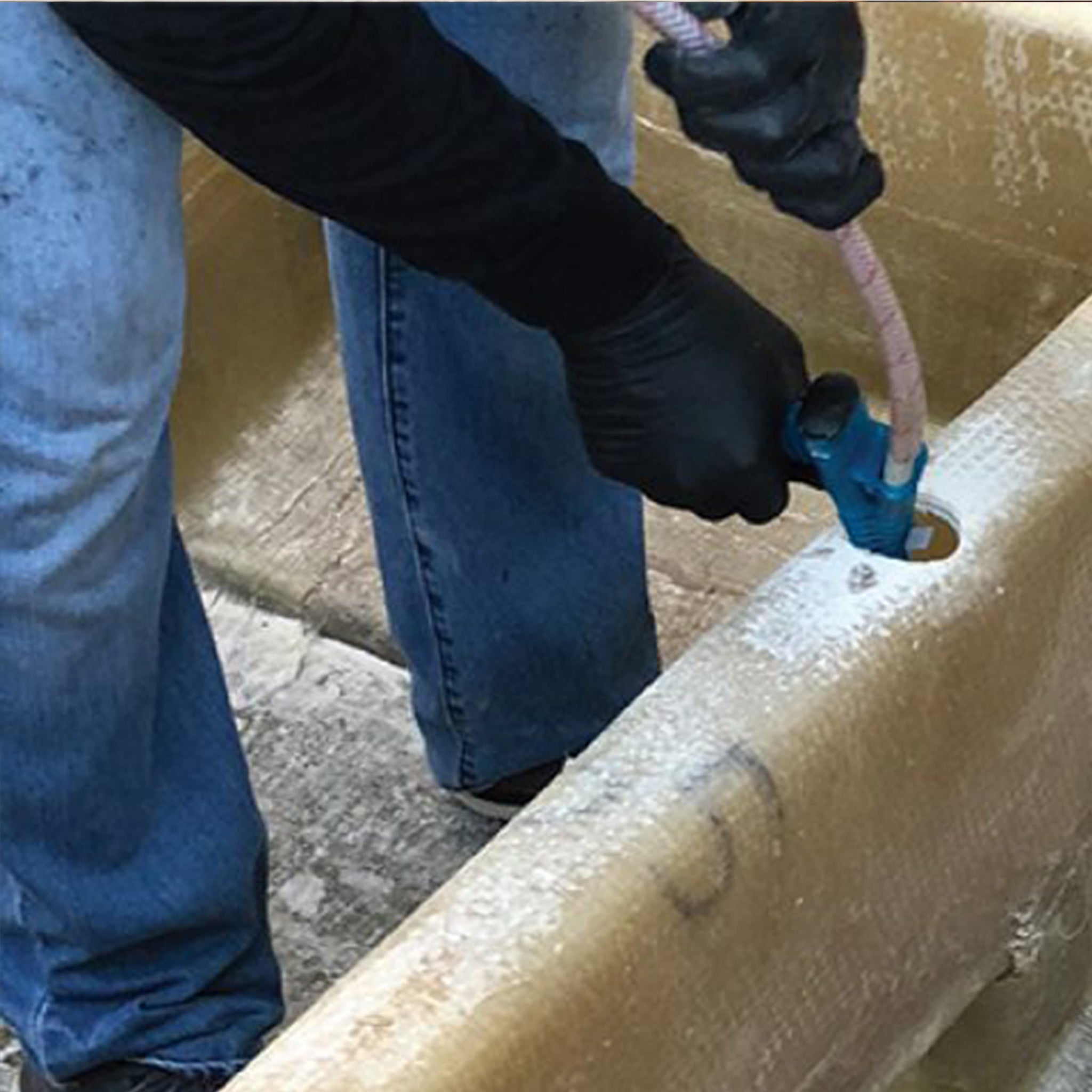 handifoam slow rise cavity fill foam pour-in-place  application