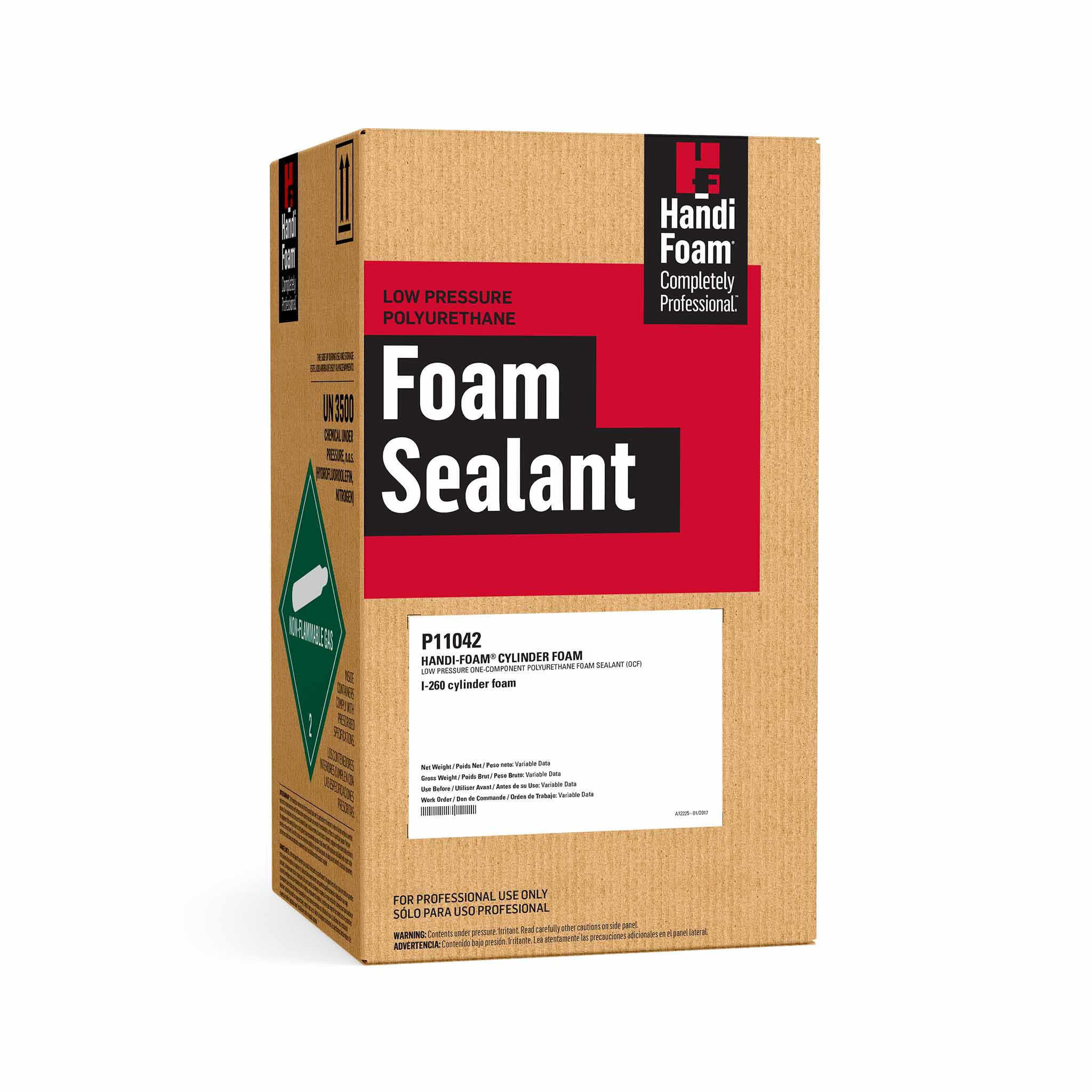 P11042 handifoam cylinder foam with accessories