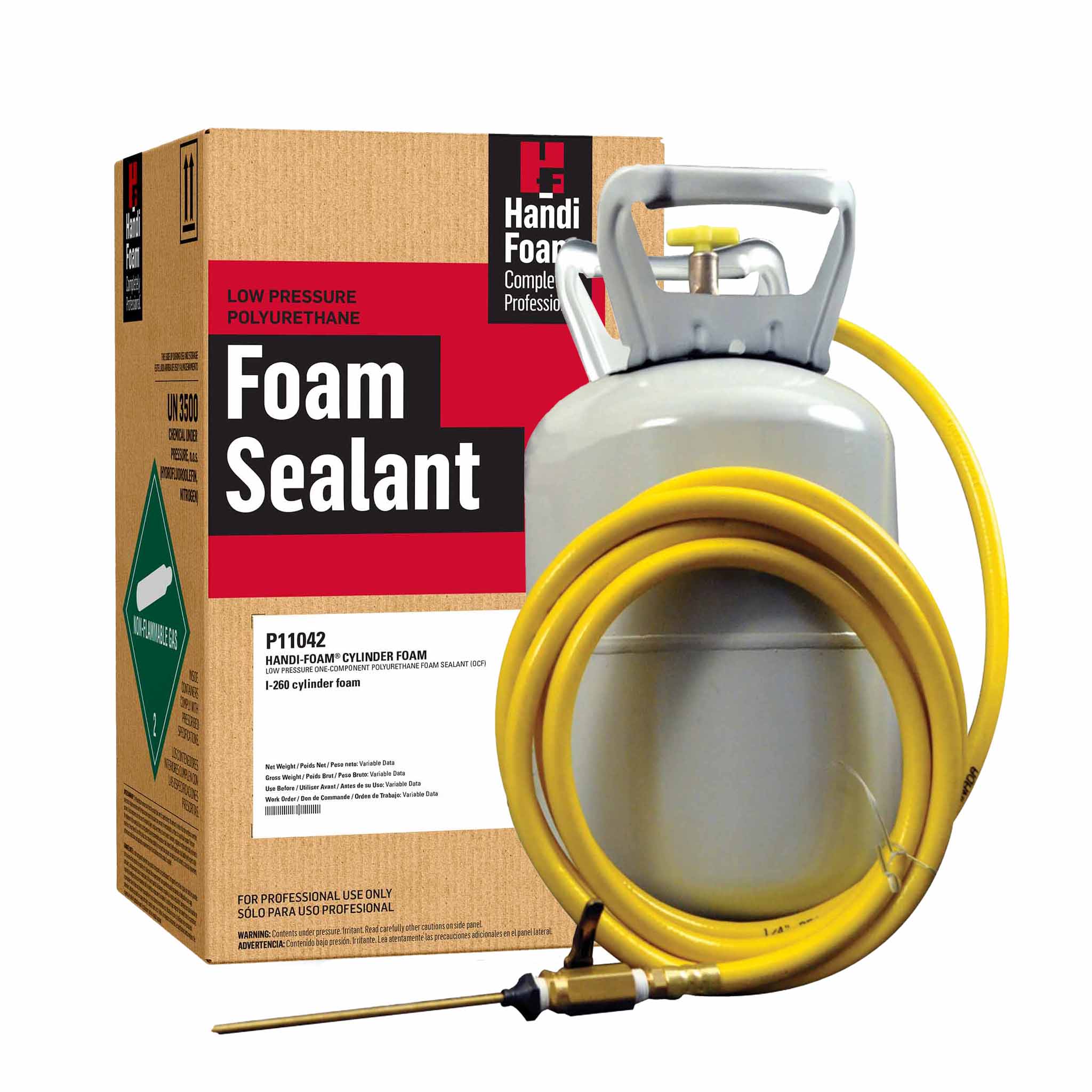 P11042 handifoam cylinder foam with accessories
