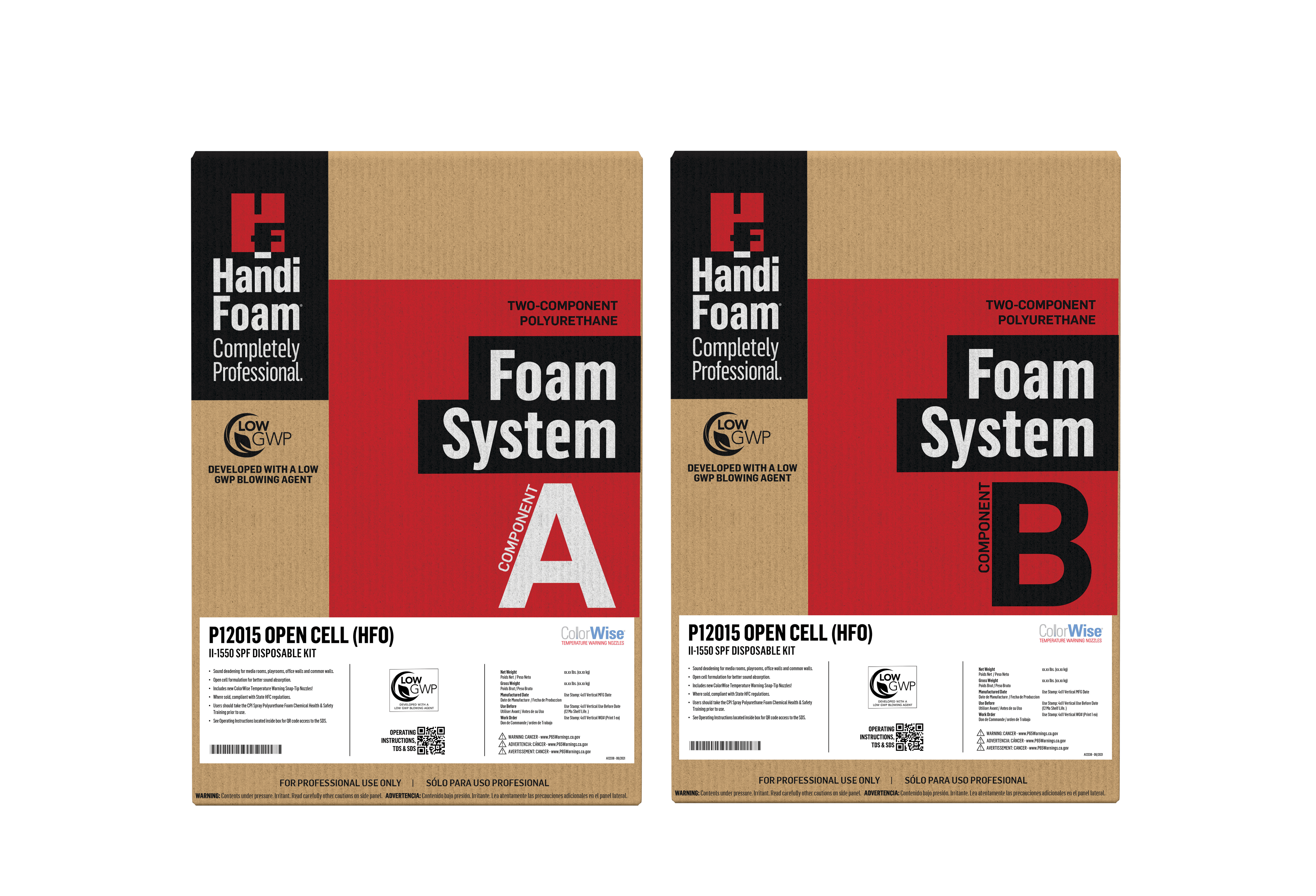 Open Cell / Sound Barrier Spray Foam Insulation Kits - HandiFoam® Low Density (HFO)