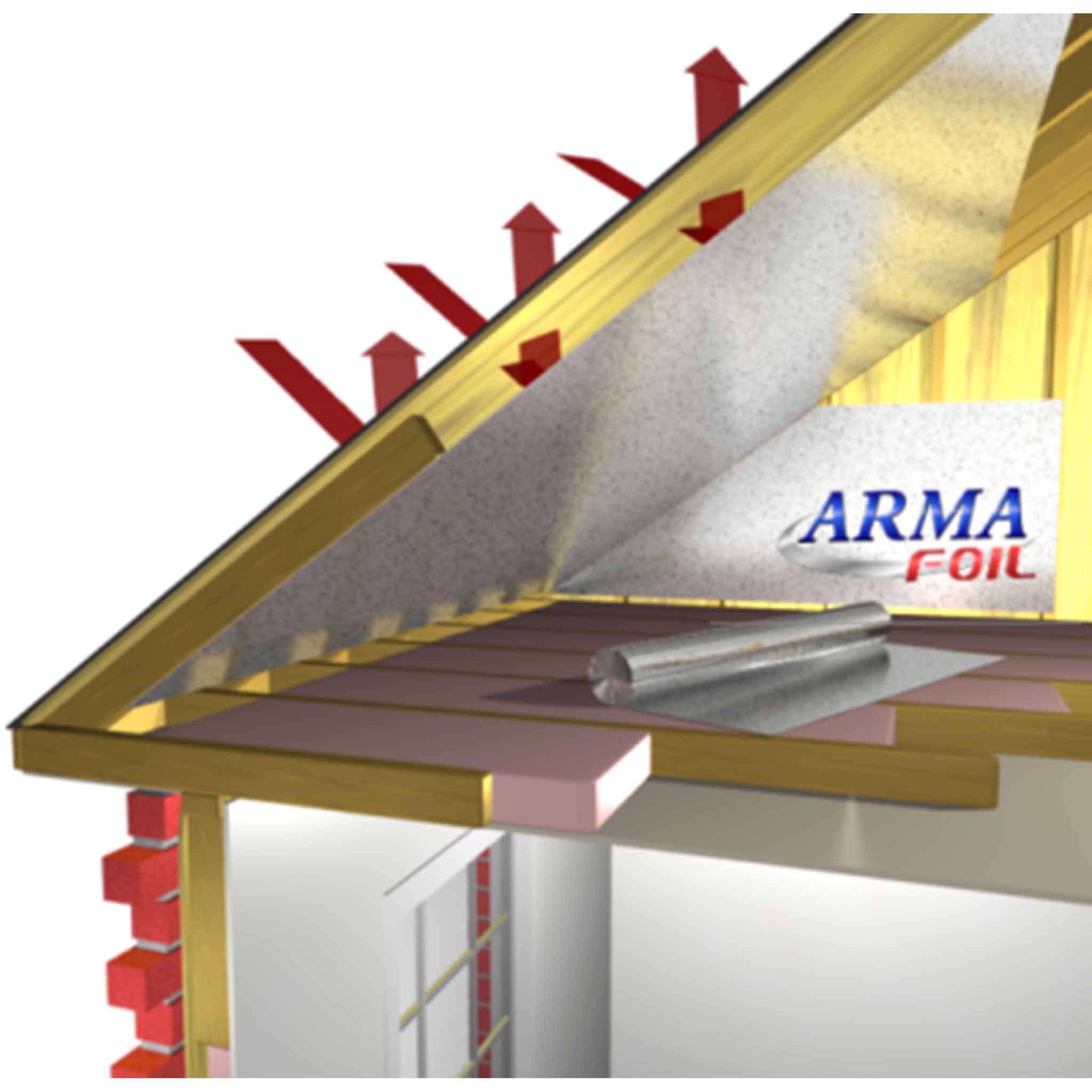 arma foil radiant barrier attic install diagram