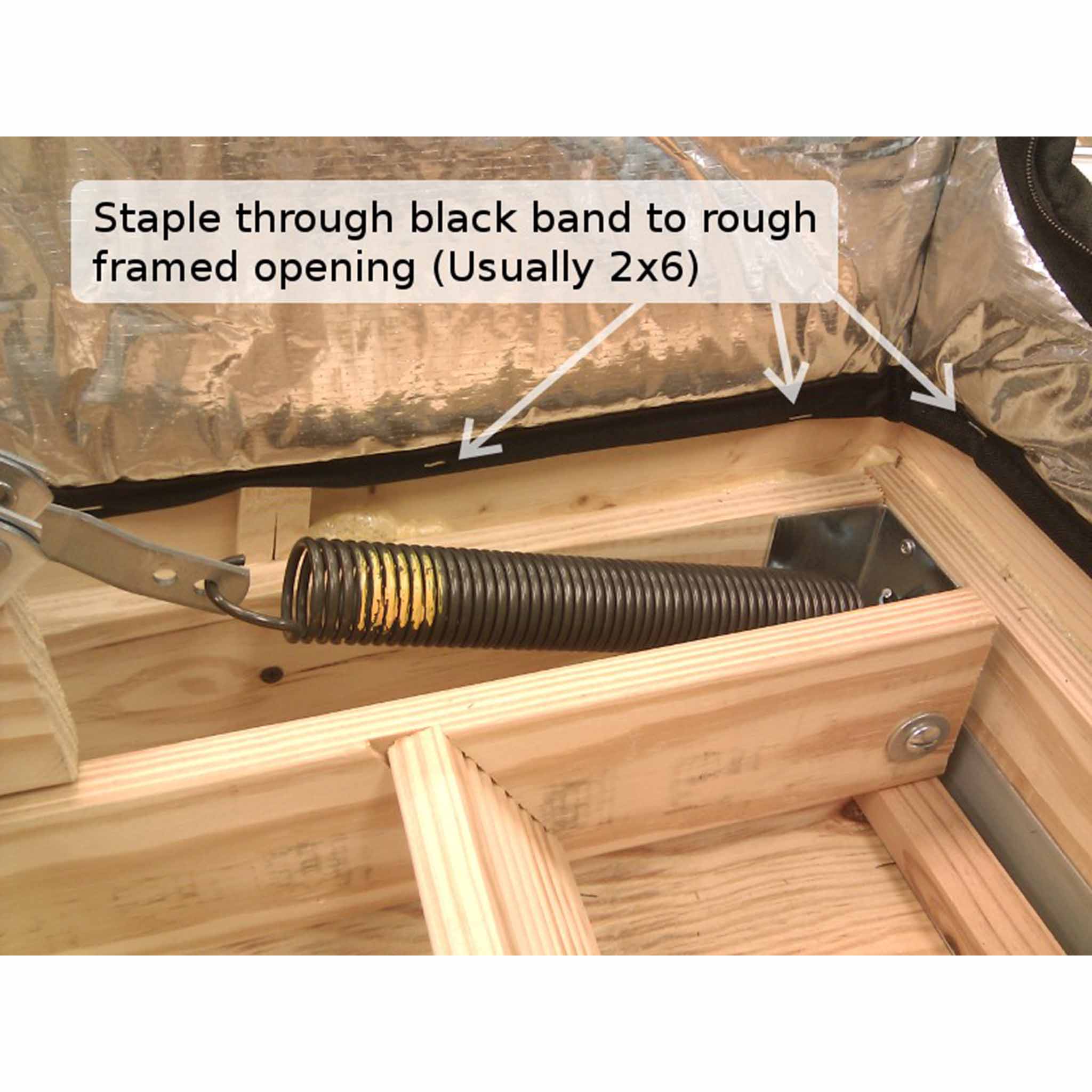 radiant barrier attic hatch cover installation instructions