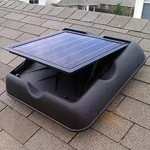 solar royal solar attic fan srsf-35w10 black installed