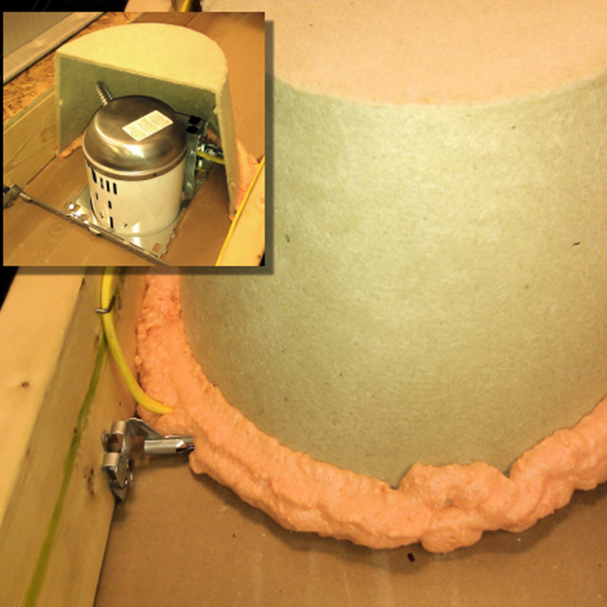 Recessed Light Covers - TENMAT® open box ff130 ff135 attic installation