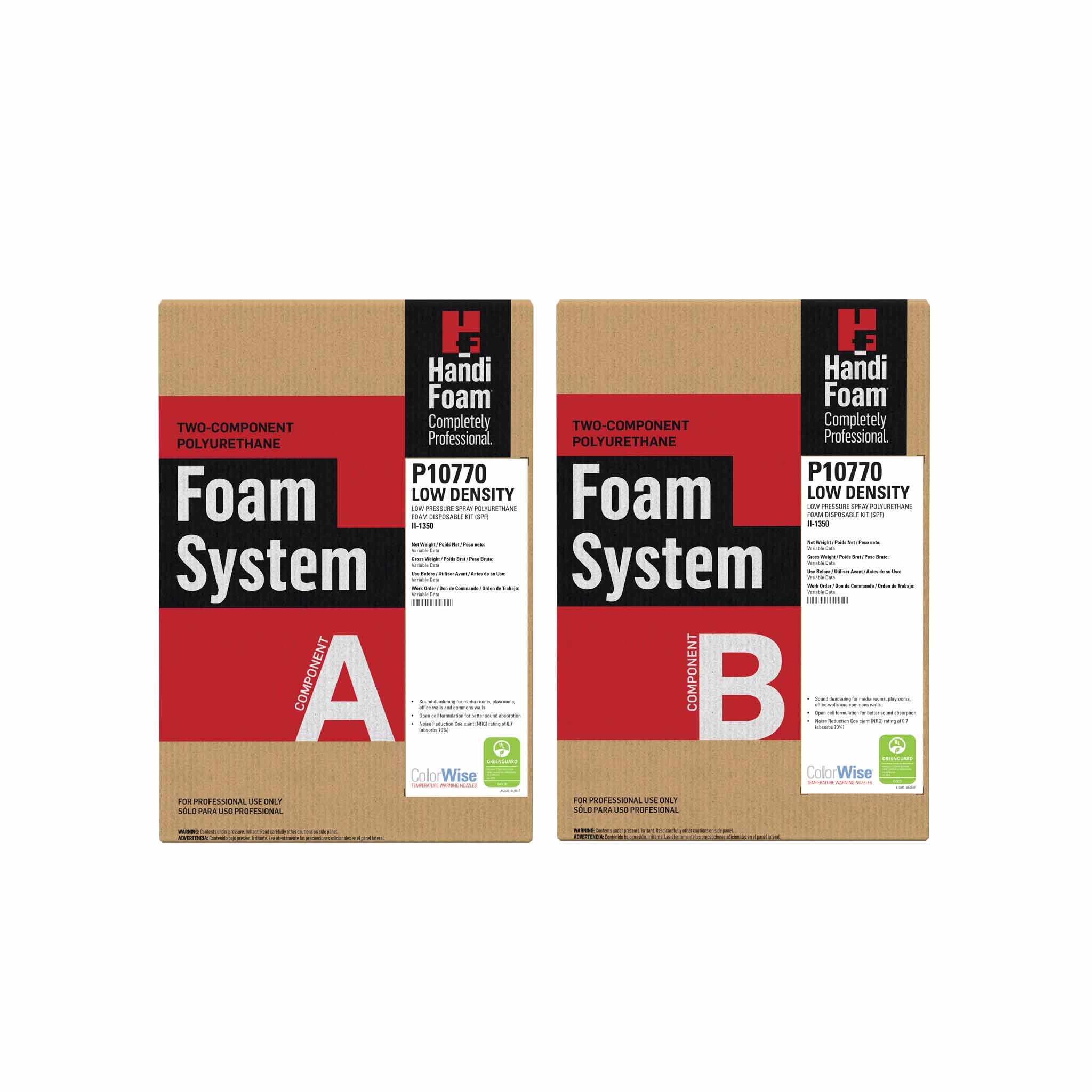 Open Cell / Sound Barrier Spray Foam Insulation Kits HandiFoam® Low