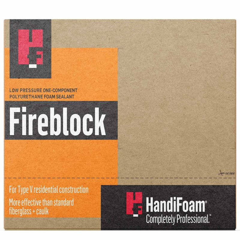 handifoam fireblock can foam case - box