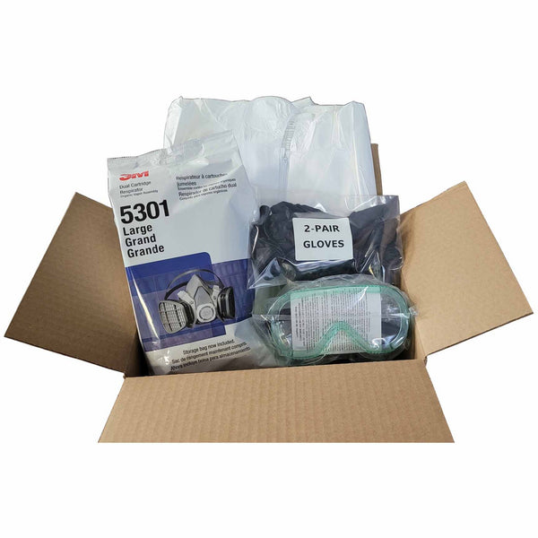 spray foam safety kit box contents