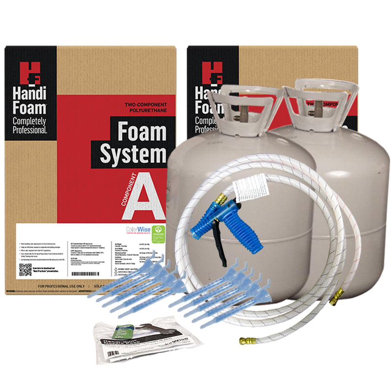 p10762 HandiFoam® Quick Cure E-84 Closed Cell Spray Foam Kit  box contents